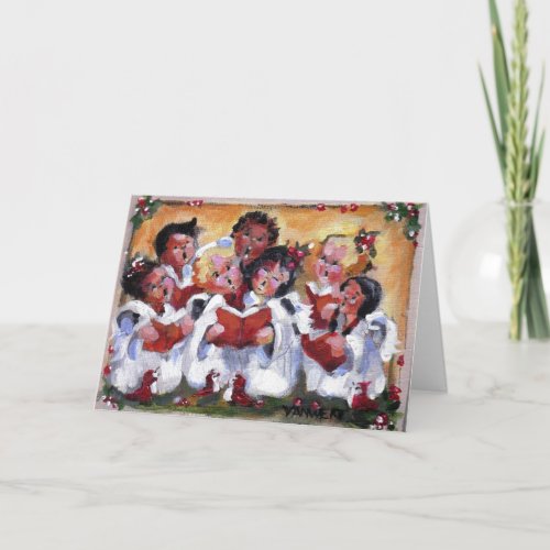 JOY TO THE WORLD _ Let the Cherubs sing Holiday Card