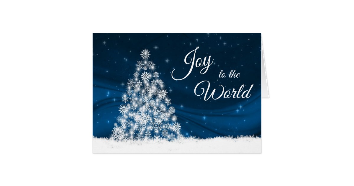 Joy To The World Lyrics Christmas Card Zazzle Com