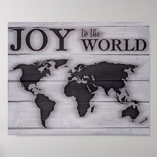 Joy to the World Map Print
