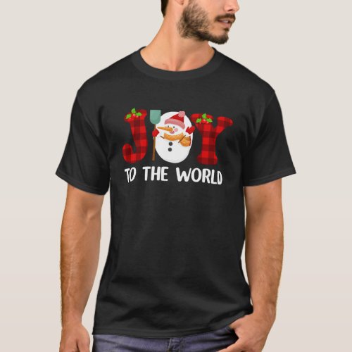 Joy to the world Nativity Jesus Christmas mange in T_Shirt