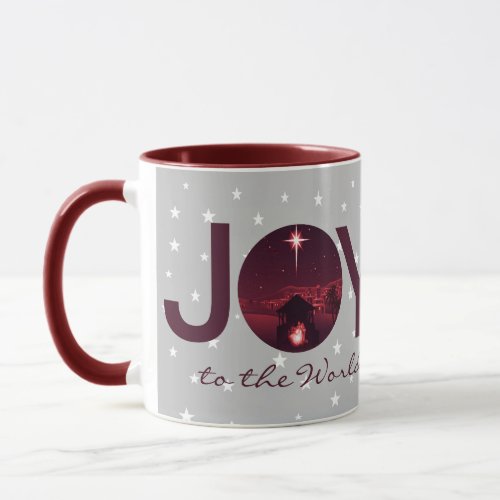 Joy to the World nativity   Mug