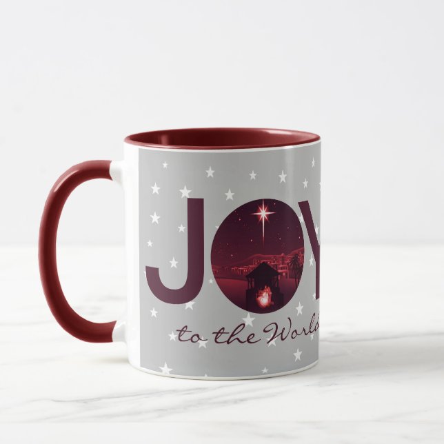 Joy to the World nativity   Mug (Left)
