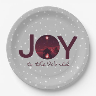 Joy to the World nativity   Paper Plates