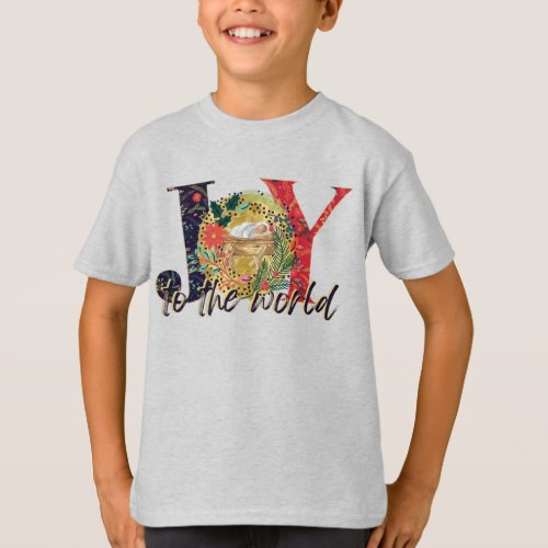 Joy To The World  Nativity  T_Shirt