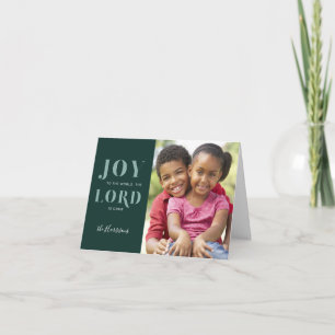 Joy to the World One-Photo Christmas Card