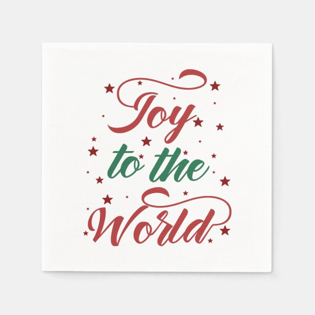 joy to the world paper napkins (Front)