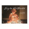 Joy to the World Photo Christmas Holiday Aqua Blue