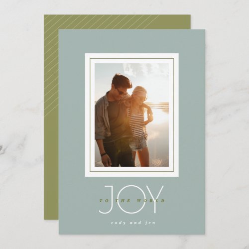 Joy To The World Photo Holiday Card