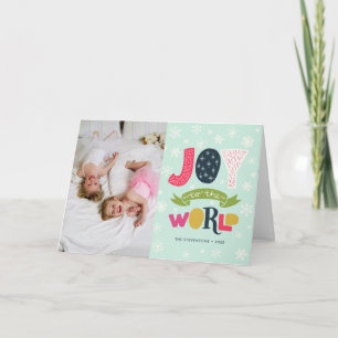 Joy to the World Photo Holiday Card