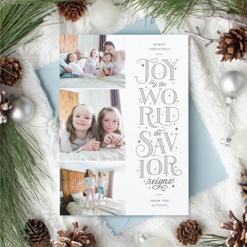 Joy to the World Religious Christmas Card