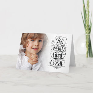 Joy to the World Religious Christmas Christian Holiday Card