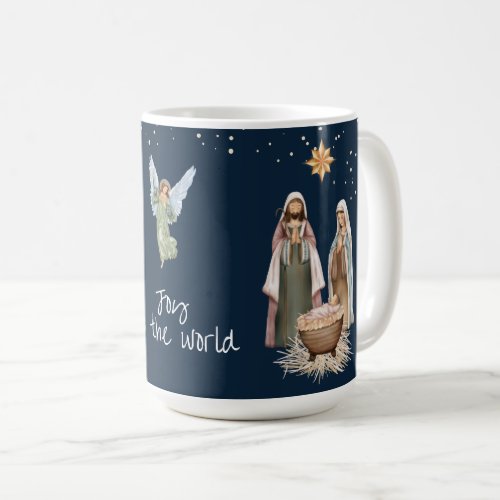 Joy to the World Religious Nativity Christmas Coffee Mug