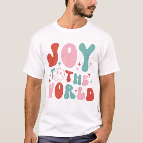Joy To The World Retro Christmas T_Shirt