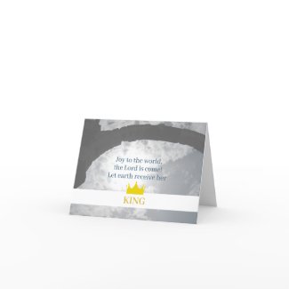 "Joy To The World" Shining Light Christmas Card