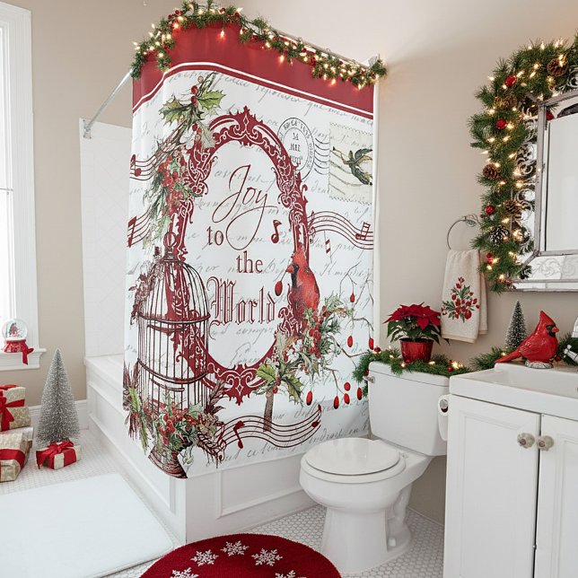 Joy to the World Shower Curtain (Creator Uploaded)