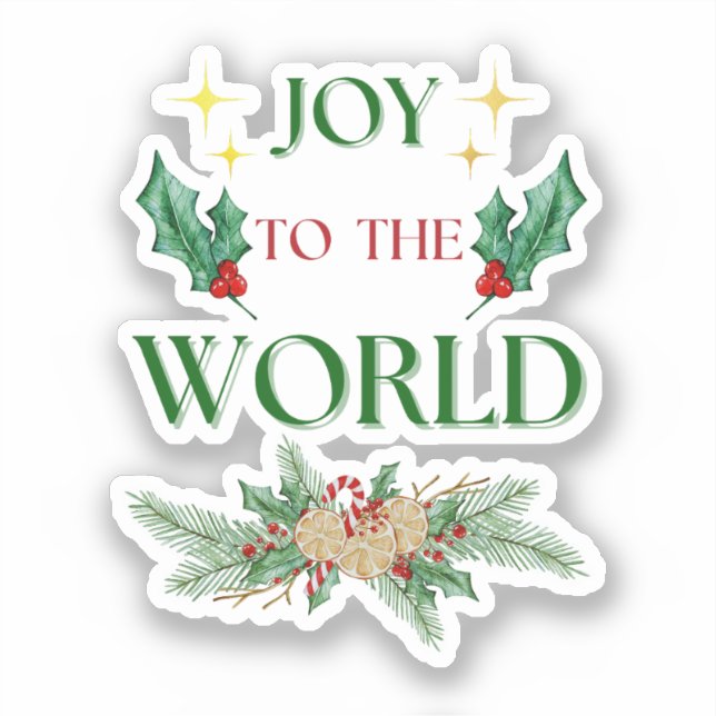 Joy To The World     Sticker (Front)