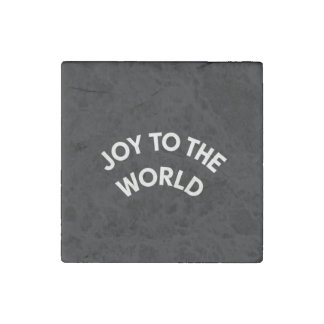 Joy to the World Stone Magnet