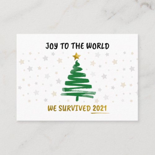 Joy To The World Survived 2021 Holiday Card