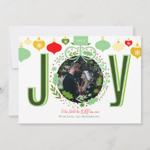 Joy To The World The Lord Has Come Christmas Holiday Card