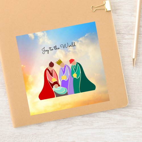 Joy to the World The Three Wise Men Sticker