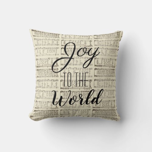 Joy to the World Throw Pillow