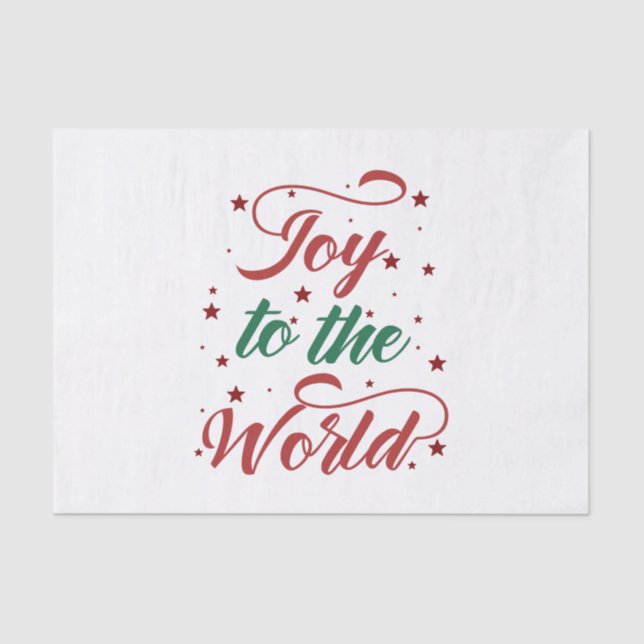 joy to the world tissue paper (Front)