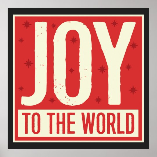 Joy to the World Vintage Art Print | Zazzle.com