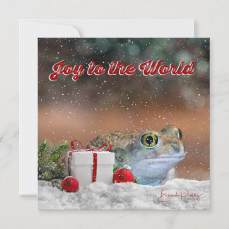 Joy to the World with Jeremiah - 5.25in SQ. FLAT Holiday Card