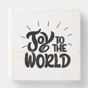 Joy To The World Wooden Box Sign
