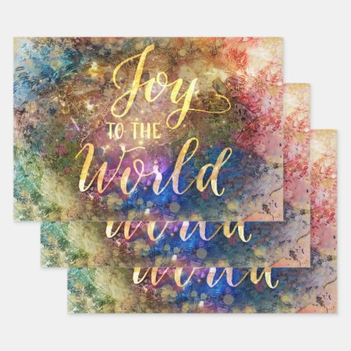 Joy to the World Wrapping Paper Sheets