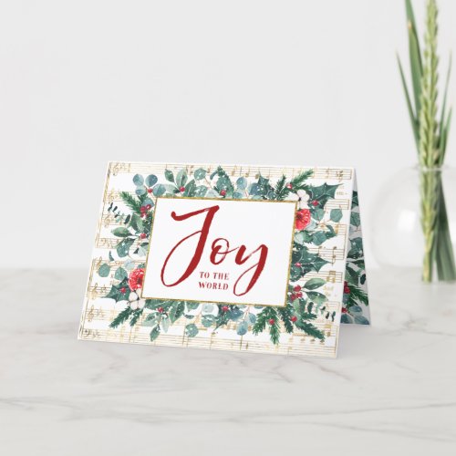 Joy to the World Year in Review Photo  Holiday Card
