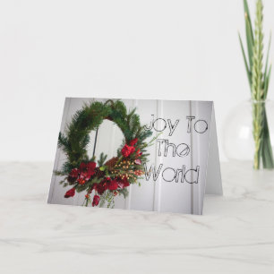 joy to world holiday card