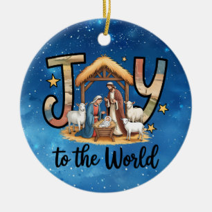 Joy To World Ornament