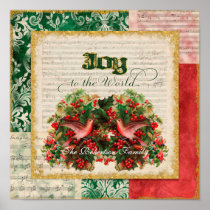 Joy to World Vintage Christmas Carol Sheet Music