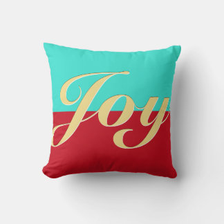 Joy Two-Tone Customizable Throw Pillow