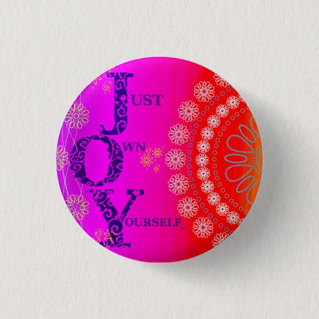JOY Vibrant Pinback Button (Front)