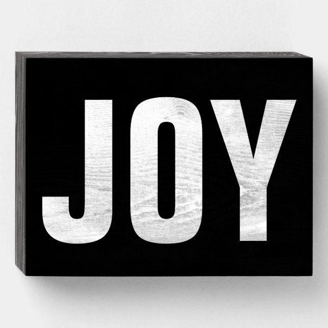 JOY Wood Box Sign (Front Horizontal)