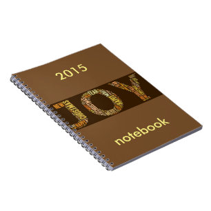 JOY Wordcloud Christmas Notebook