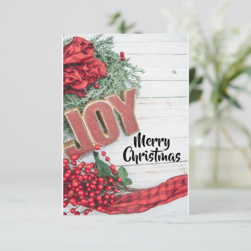 Joy  Wreath Holiday Collection Card