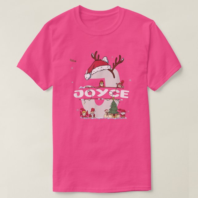 Joyce Christmas Shirt w Joyce Name for funny Xmas  (Design Front)