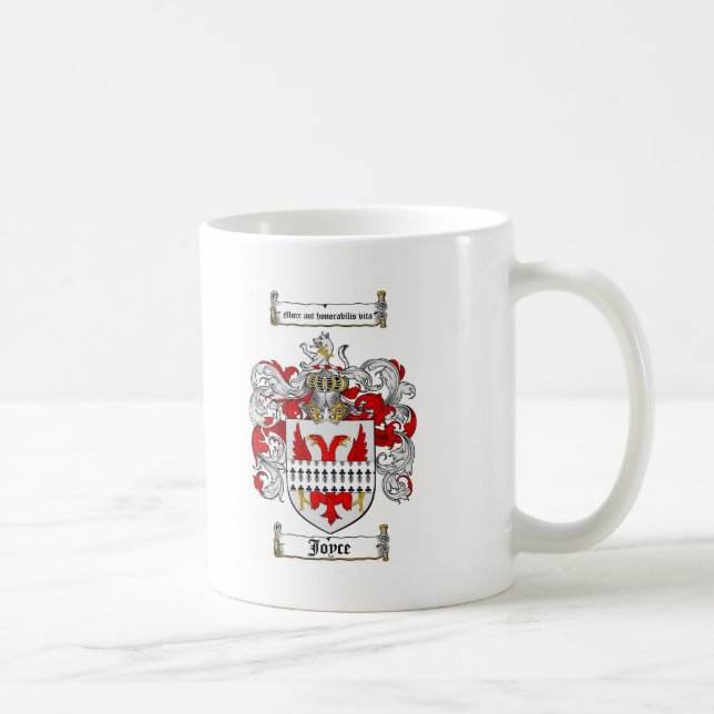 JOYCE FAMILY CREST -  JOYCE COAT OF ARMS COFFEE MUG (Right)