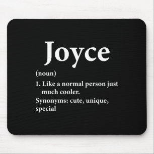 Joyce Name Definition Funny D Mouse Pad