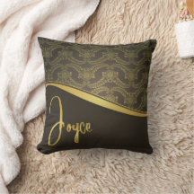 joyce name on Throw Pillow