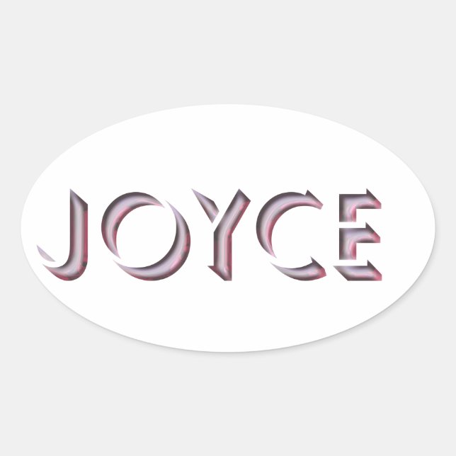 Joyce sticker name (Front)