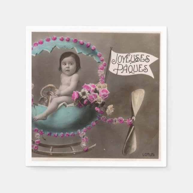 Joyeuse Paques Napkins (Front)