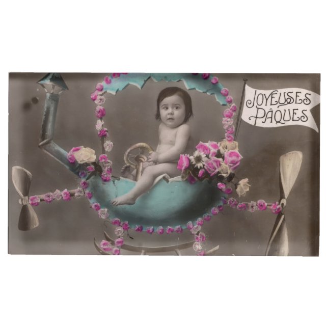 Joyeuse Paques Place Card Holder (Front)