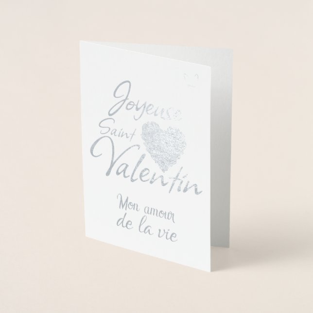 Joyeuse saint-Valentin / Foil Card (Front)
