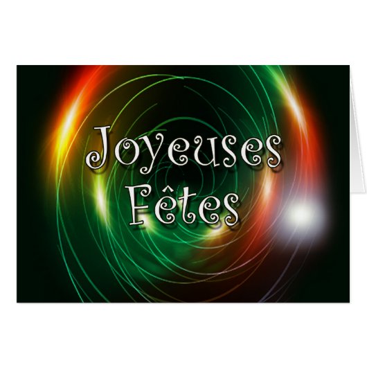 Joyeuses Fêtes Cards (Front Horizontal)