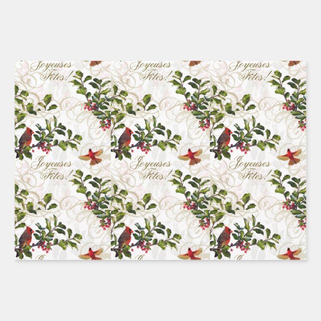 Joyeuses Fetes! Wrapping Paper Sheets (Front 3)