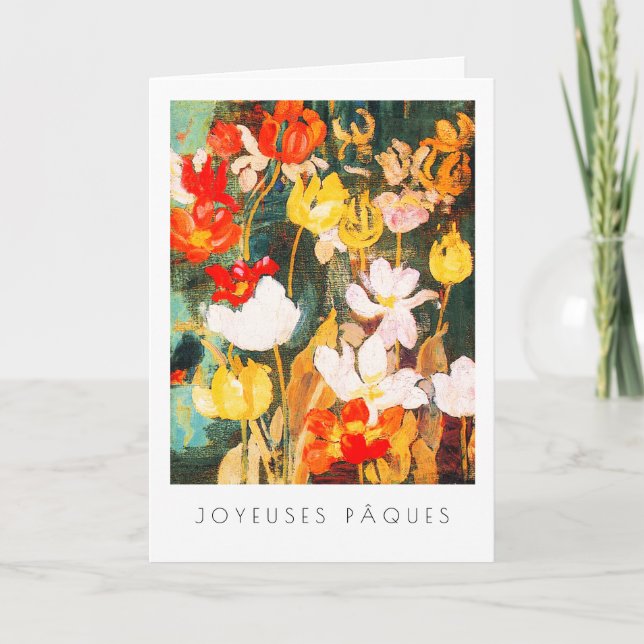 Joyeuses Pâques.Fine Art Easter Cards in French (Front)